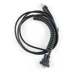 2pcs BarCode Scanner RS232 Cable Coiled Spiral 5M(17feet) For HHP 1900g,1300g,1400g,1200g,1250g, DB9 Serial RS232 Interface