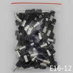 E16-12 Tube Insulating Insulated Terminals 16MM2 Cable Wire Connector Insulating Crimp Terminal 100PCS/Pack Connector E-