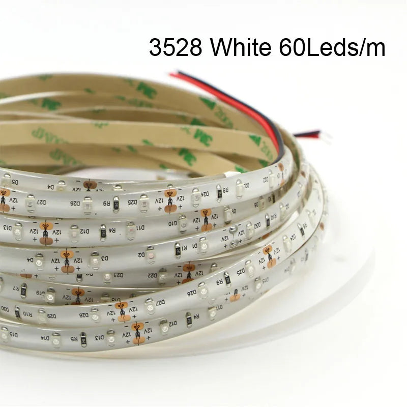 led strip light 600nm True Orange no Amber Yellow waterproof 3528 5050 SMD 120leds/m christmas string tape rope lamp 12V