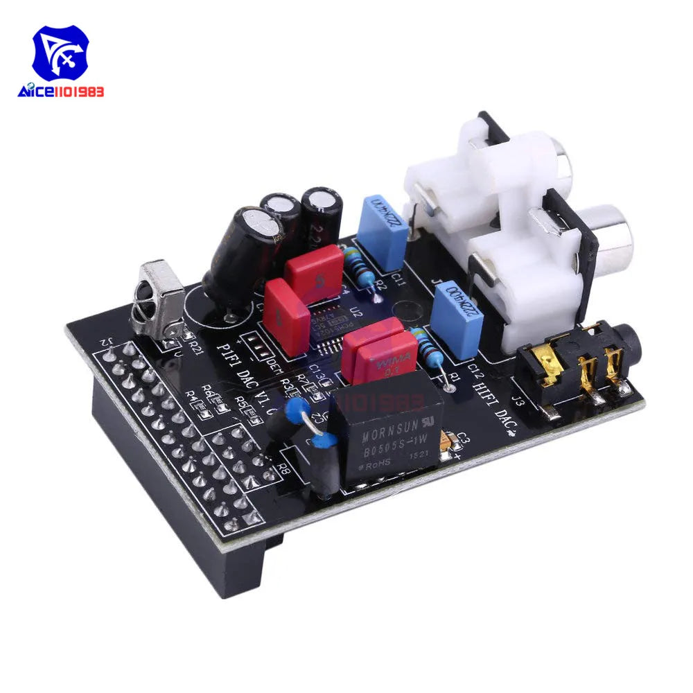HIFI DAC Audio Sound Card Module PCM5102 I2S Interface 384KHz LED Indicator for Raspberry Pi /2/3/B+ Arduino Module