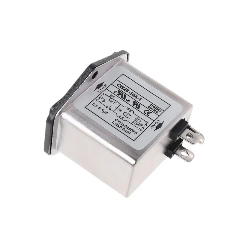 CW2B-10A-T EMI Power Filter Single Phase Socket Line-Conditioner AC 115/250V