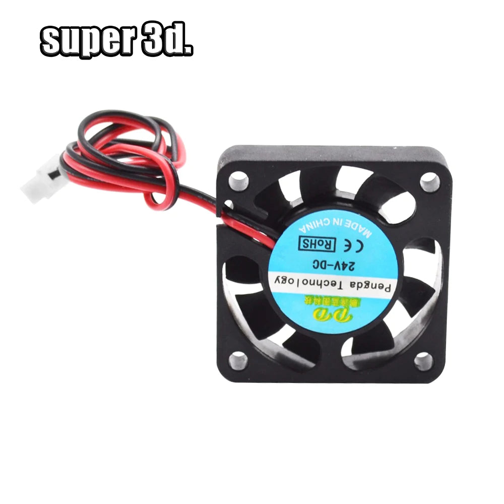 1pcs 4010 Cooling Fan Radiator 40x40x10 mm DC 5/12/24V Cable 30/100cm 3D Printer Parts for Reprap Ender 3 CR10 J-Head Hotend
