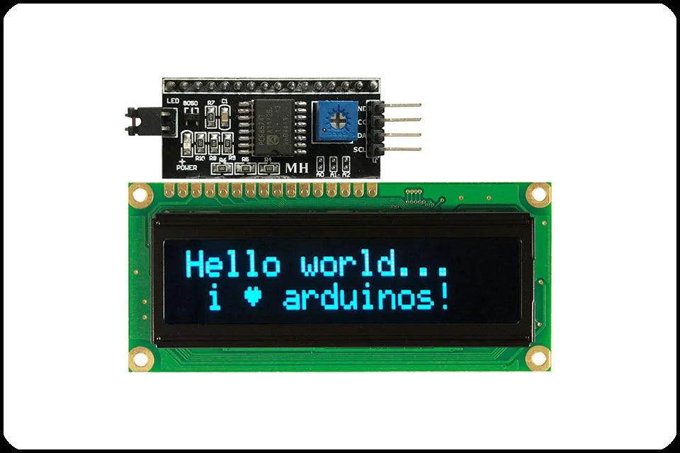 Real OLED Display, IIC/I2C/TWI 1602 162 16*2 Serial Character LCD Module Display Screen LCM