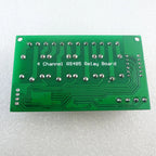 4 Channel DC 12V RS485 Relay Module Modbus RTU & AT Command Remote Control Switch for PLC PTZ Camera Security Monitoring