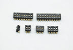 5pcs  KM-2P/3P/4P 5P 6P/8P 2.54mm chip DIP switch  gold-plated feet black SMD chip
