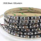 led strip light 600nm True Orange no Amber Yellow waterproof 3528 5050 SMD 120leds/m christmas string tape rope lamp 12V
