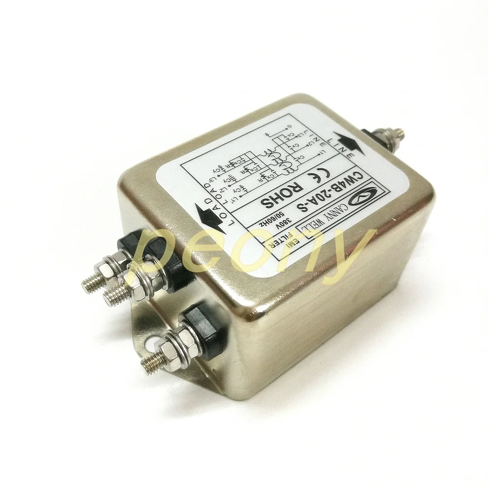 Power EMI filter CW4B 10A 20A 30A 40A S three-phase three wire 380V purification
