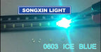 1000pcs XIASONGXIN LIGHT 0603 Ice Blue 1608 Ice Blue Clear Ultra Bright Blue SMD LED Indication