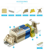 10Pcs ASK1EN 24V/220V LED Light 5*20mm 0.5-10A Fuse Holder Din Rail Terminal Block 4mm² Screw Connector SAK ASK1LDEN ASK 1EN