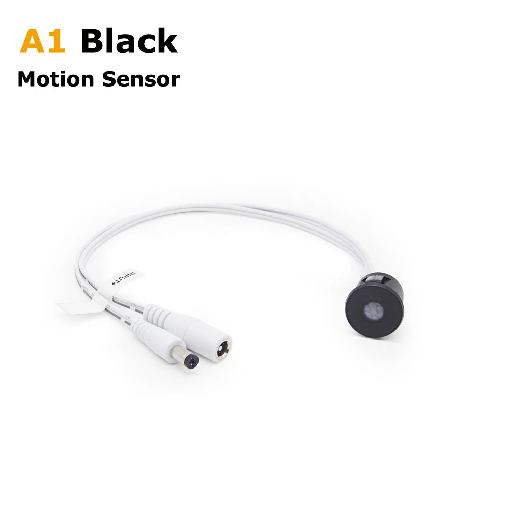 12V Movement Sensor Touch Switch 12 Volt LED PIR Infrared Automatic Motion Sensor Light Switch for DC 12V LED Strip Light NO OFF