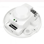 DC12V-24V Dry Contact Output LED Microwave 360 Degree Radar Motion Sensor Light Switch Ceiling Light Body Motion Detector