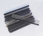 5pcs 2.54mm Pin Header Double Row Single Plastic 2X40P L8.5/9.5/11.4/13/15/21/25/30mm Straight  Gold Board Spacer Male Berg
