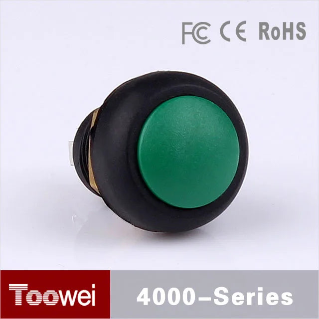 Latching Self-Locking IP67 Waterproof 12mm Electrical Metal Button Switch 12mm