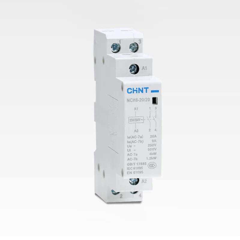 CHINT ~AC230V Home AC Contactor NCH8 16A 20A 25A 2NO / 1NC1NO Contactor