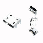 10Pcs High Quality Micro USB Type B 5pin Female Socket 4 Vertical Legs Soldering Connectors For Mobile Phone