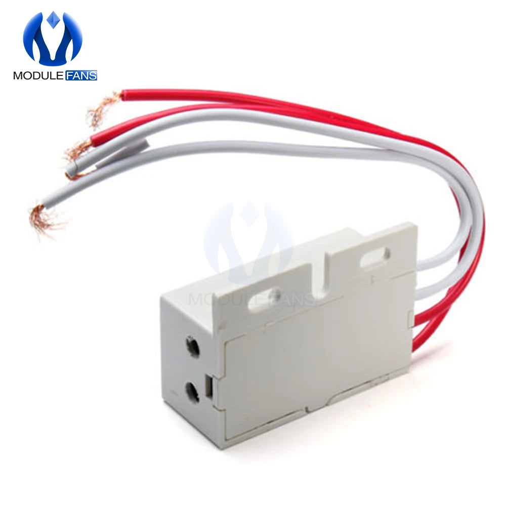 220V AC 50Hz Auto Infrared Human Sensor Switch PIR Microwave Radar Body Motion Sensor Module Adjustable For Time Distance Range