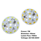 10pcs AC 220V LED PCB SMD5730 3W 5W 7W 10W 12W 15W 18W 24W Integrated IC Driver White/Warm White Light Source for LED Bulb
