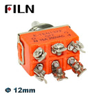 15A 250V Power rocker toggle switch waterproof cover SPDT DPST DPDT Toggle Switch