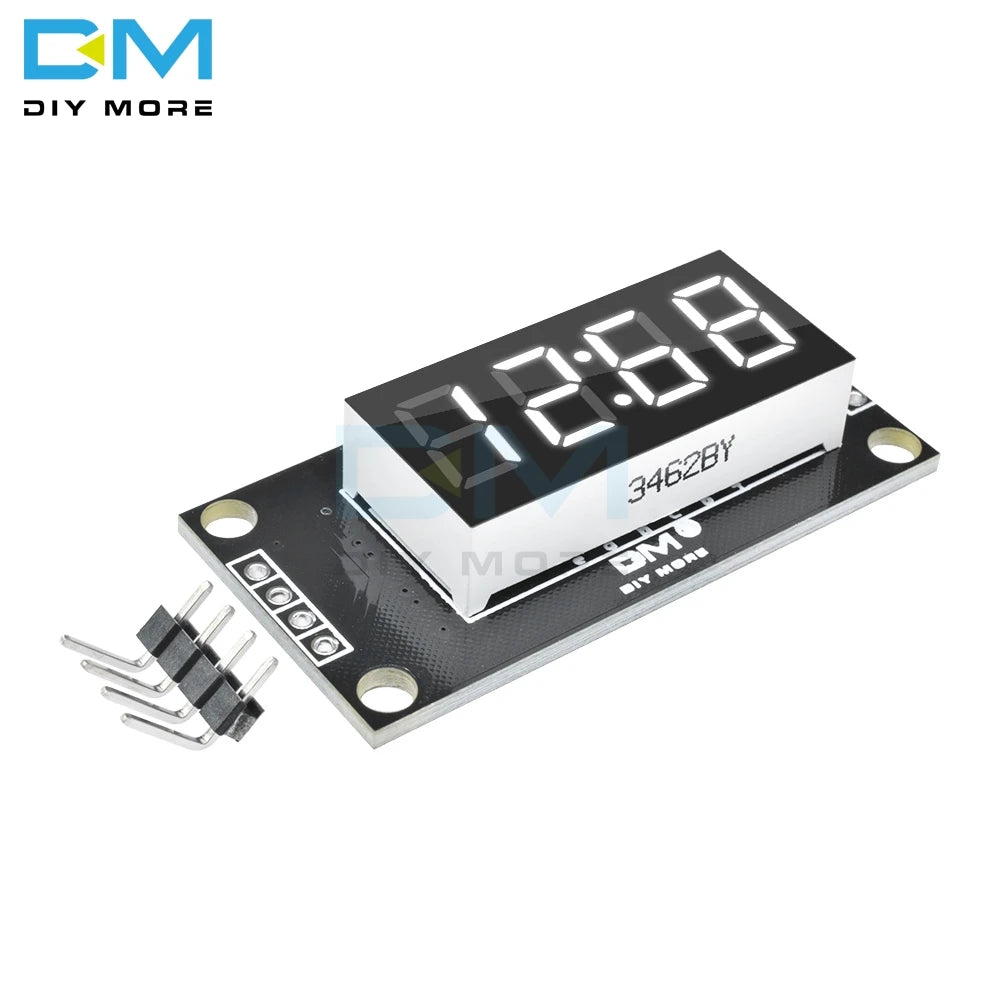 5PCS TM1637 4-Digit Digital LED 0.36" 0.36 Inch 7 Segments Display Tube Clock Module LED Board For Arduino With Pins Double dots