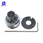 WXD3-13-2W Wirewound Potentiometer Resistance 100R 470R 1K 4.7K 10K 22K 47K 100KΩ Ohm 10 Turn Precision Dial Potentiometer Knob