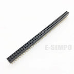10pcs 2.54mm Bottom Entry Type Straight 2X5/6/7/8/10/11/12/20/40P PH5.0mm Double Row Gold-plated PCB Female Pin Header Connector