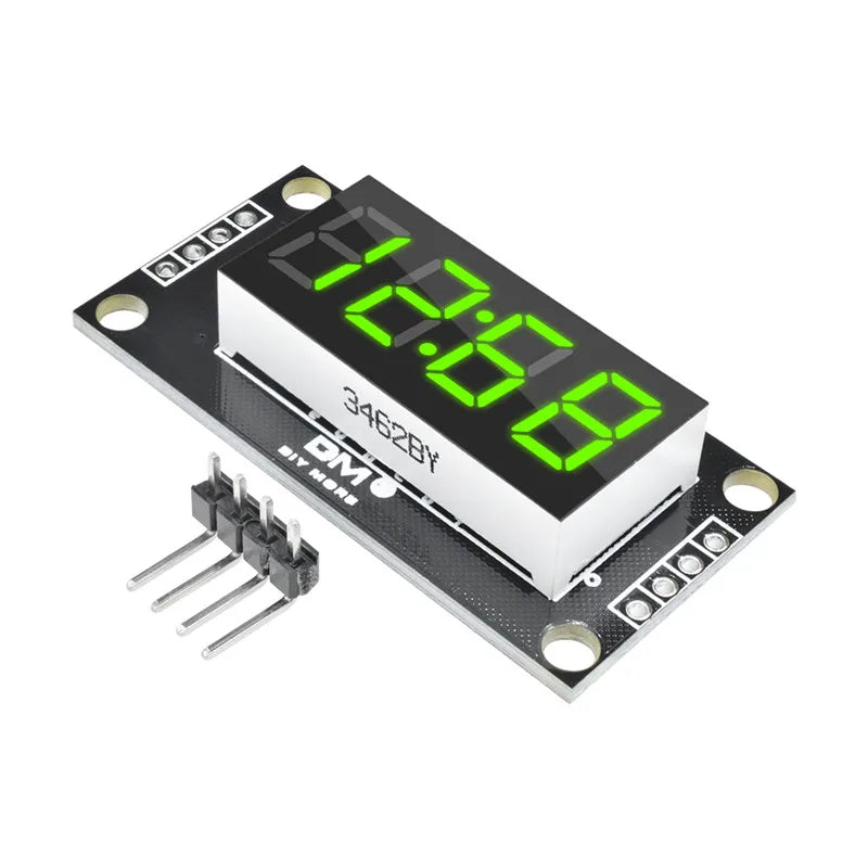 4-Digit LED 0.36" LED Display Tube (decimal) 7-Segments TM1637 Clock Double Dots Module 0.36 Inch For Arduino size 30x14mm