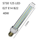 5730 LED Lamp Corn Light 30W 40W 50W 60W 80W 100W Street Bulb E27 E39 E40 85-265V Yard Lamp Cool Warm White Industrial Lighting