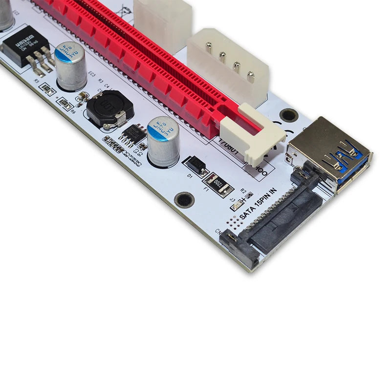 M.2 NGFF to PCI-E X16 Slot Transfer Card Mining m.2 Riser with sata 6pin 4pin molex Riser card raiser for Bitcoin mining