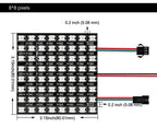 WS2812B RGB LED Panel Screen 8x8 16x16 8x32 256 Pixels Digital Flexible Programmed Individually Addressable Full Color DC5V