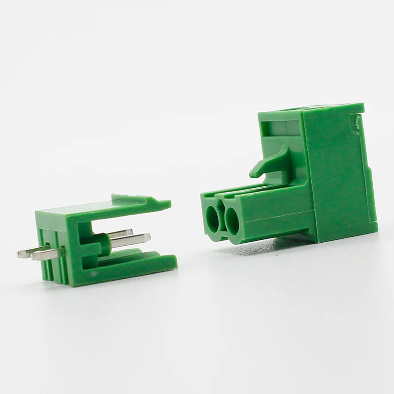 Free shipping 10 sets ht5.08 2pin Terminal plug type 300V 10A 5.08mm pitch connector pcb screw terminal block