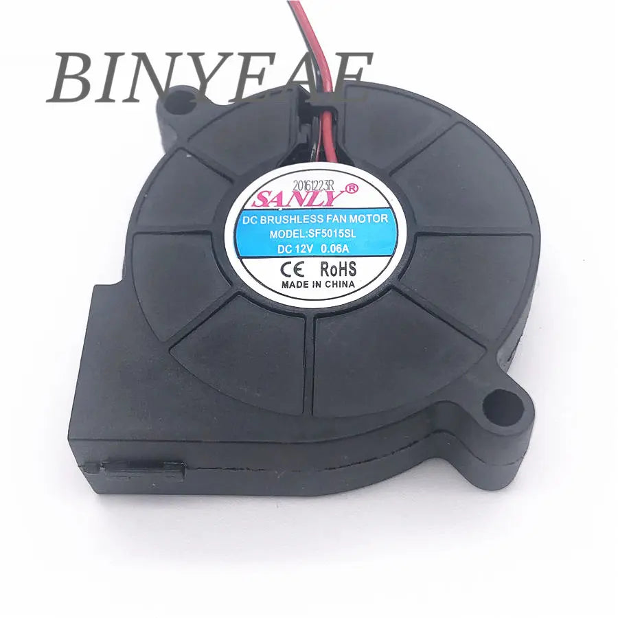 SANLY SF5015SL SF5015SM  12V 0.06A 0.08A 5cm 5015 50x50x15mm Industrial Blower For Humidifier Server Cooling Fan 2PIN