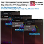 USB Bluetooth RGB Led Strip Light Battery Powered Scooter Flexible Diode Tape Led Backlight For Bicycle Skateboard Bike Lighting