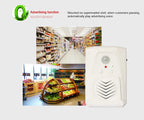MP3 Downloadable Wireless PIR Motion Sensor Activated Player Infrared Doorbell Shop Store Welcome Voice Reminder with USB Cable
