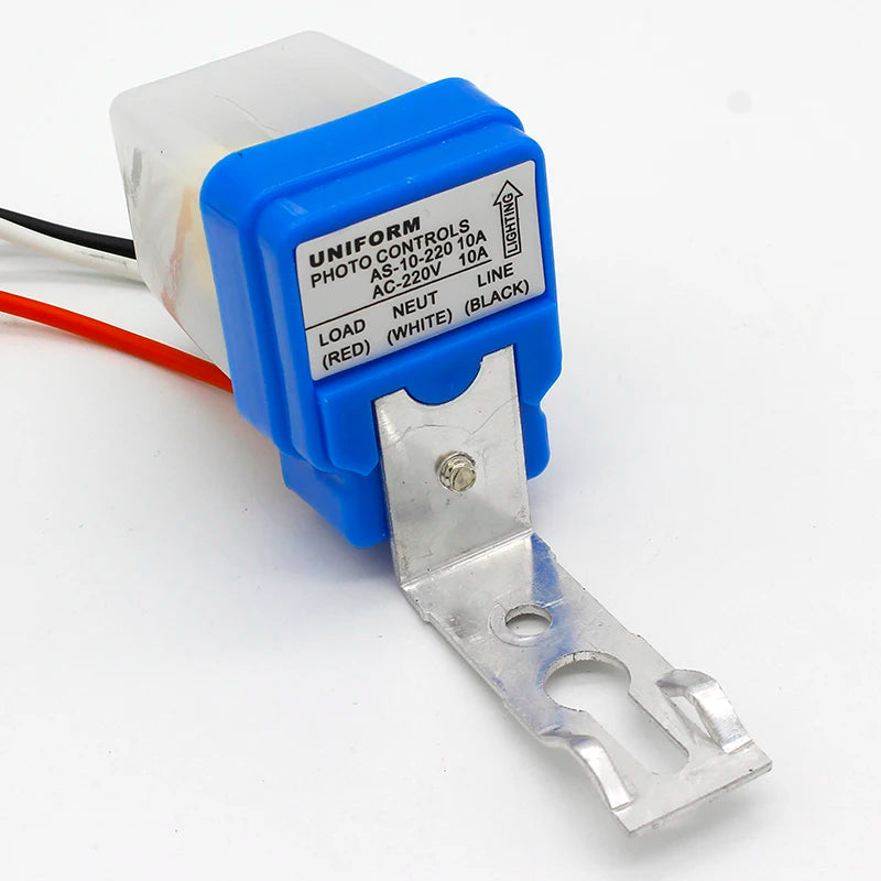 Automatic Auto On Off Photocell street Light Switch DC AC 220V 50-60Hz 10A Photo Control Photoswitch Sensor Switch