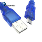 5/10PCS Micro USB Cable for Pro Micro Leonardo DUE R3 D1 Mini NodeMcu V3 TP4056 18650 Board 30cm