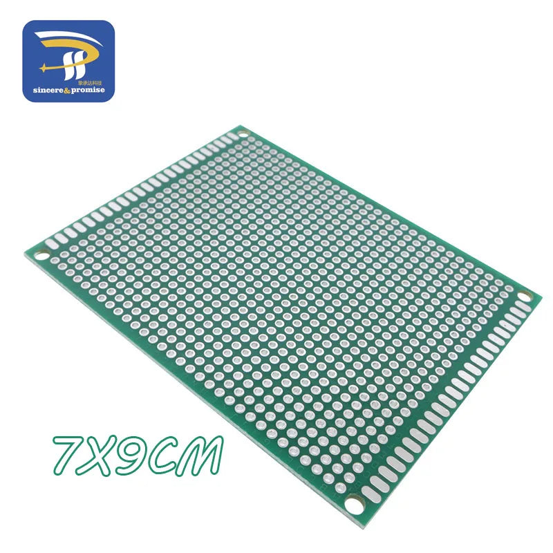 2x8/3x7/4x6/5x7/6x8/7x9/8x12/9x15cm Double Sided Perfboard Prototype PCB Tinned Universal Board Experimental Plate Circuirt Hole
