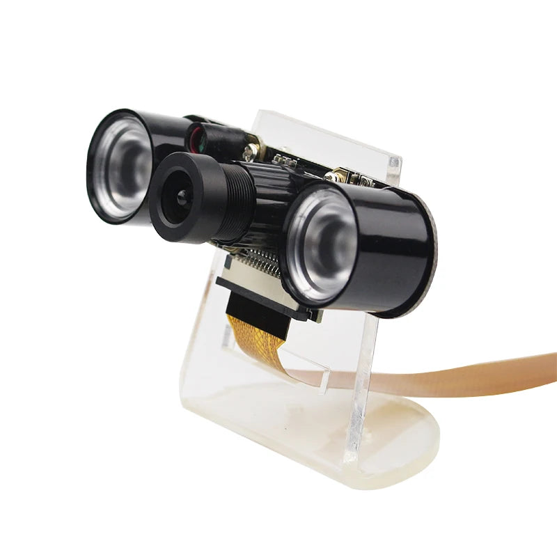 Raspberry Pi 5 Camera Focal Adjustable Module Night Vision with IR Sensor LED Light FFC for Raspberry Pi 5 Zero 2 W Zero W 1.3
