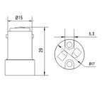 2pcs BA15D to MR16 Light Socket adapter BA15D to MR16 lamp holder converter, CE Rohs