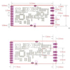 2pcs/lot FCC / CE Certified LoRa1280F27 - 500mW Long Range 2.4G LoRa Module SX1280 Chip 2.4GHz RF Wireless Transceiver