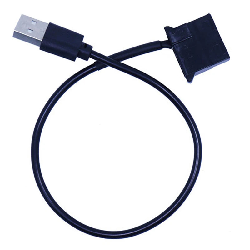 4Pin Female to 5V USB Male USB Adapter Cable USB to 4 Pin Molex Fan Power Cable Computer Case Adapter Cord