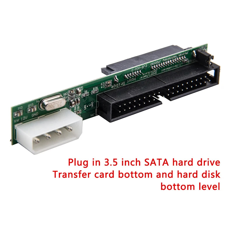 Sata to IDE Adapter Converter 1.5Gbs 2.5 Sata Female to 3.5 Inch IDE Male 40 Pin Port Support ATA 133 100 SSD HDD CD DVD Serial