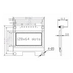 0.91 Inch 128x32 IIC I2C White / Blue OLED LCD Display DIY Module SSD1306 Driver IC DC 3.3V 5V for Arduino
