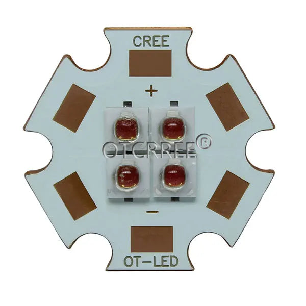10W-12W EverLight 3535 4Chips 4-LEDs 3V6V12V Infrared IR 850nm 940nm 730nm High Power LED Emitter Diode with 20mm Copper PCB