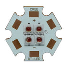10W-12W EverLight 3535 4Chips 4-LEDs 3V6V12V Infrared IR 850nm 940nm 730nm High Power LED Emitter Diode with 20mm Copper PCB