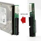 Sata to IDE Adapter Converter 1.5Gbs 2.5 Sata Female to 3.5 Inch IDE Male 40 Pin Port Support ATA 133 100 SSD HDD CD DVD Serial