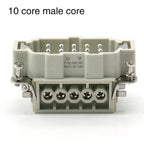 HDC-HE-4/6/10/16/24core heavy-duty connector male core and female core 16A500v aviation plug core