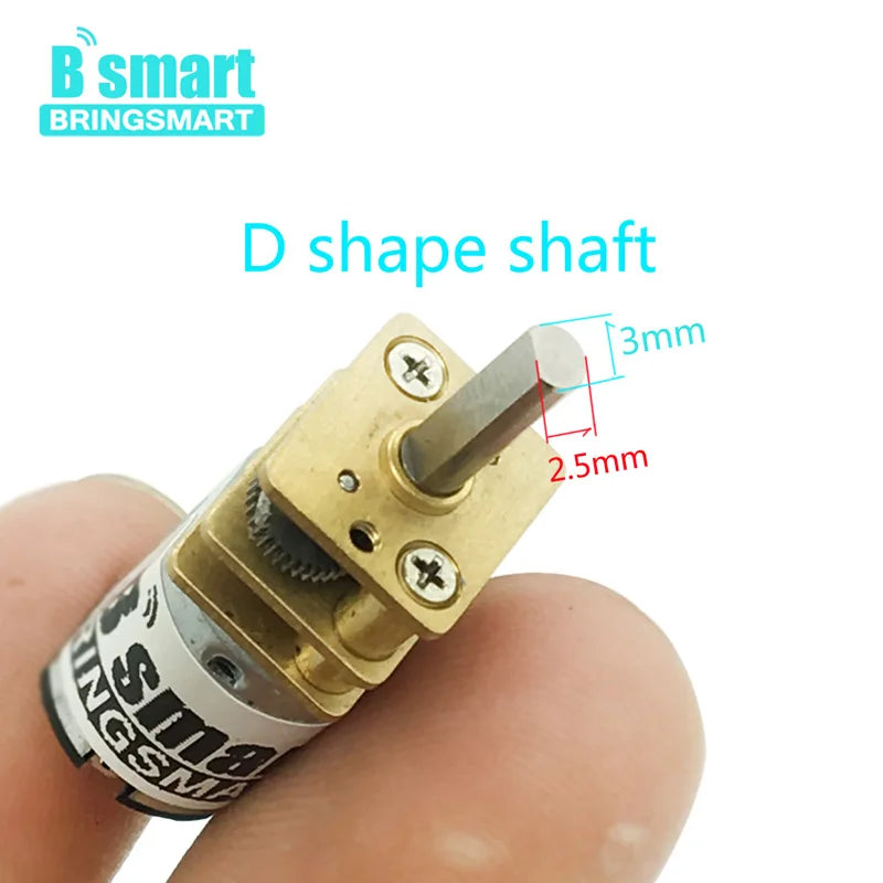 N20 DC Gear Motor 3V 6V 12V With 15-1500RPM Reverse Gearbox CW CCW Control Low Noise Electric Motors Toys DIY Motor Customized