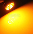 100pcs 24V Truck LED S25 P21W 1156 BA15S 22 SMD 1206 3020 LED car turn reverse parking light bulb lamp 24V