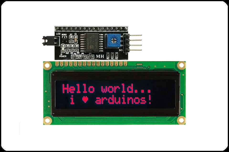 Real OLED Display, IIC/I2C/TWI 1602 162 16*2 Serial Character LCD Module Display Screen LCM