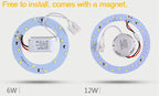 Ceiling Light LED Panel  6W 12W 15W 18W 24W 36W 80W 100W Circle Ring Light 220V SMD 5730 Round Ring LED Retrofit Board Light